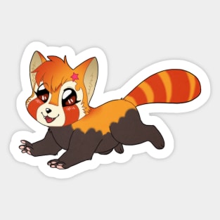 Red panda - run Sticker